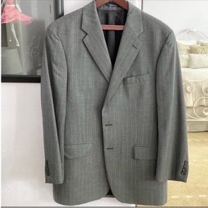 Men’s Ralph Lauren Chaps Gray Suit Jacket and Cuffed Pants Size 41 Regular